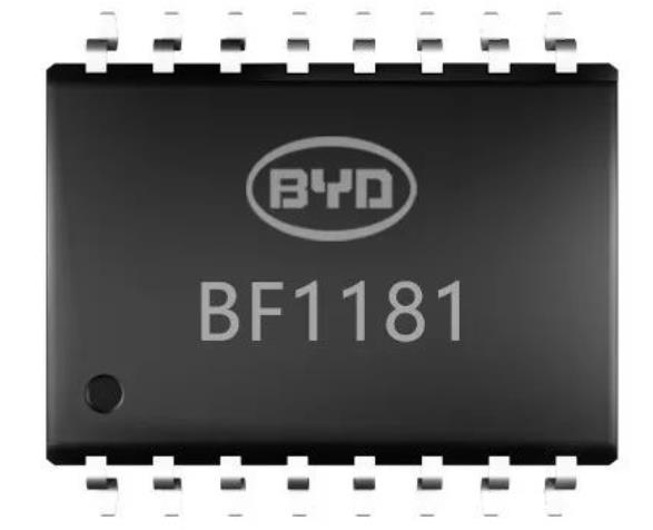 比亚迪自主研制并量产1200V功率器件驱动芯片BF1181，应用