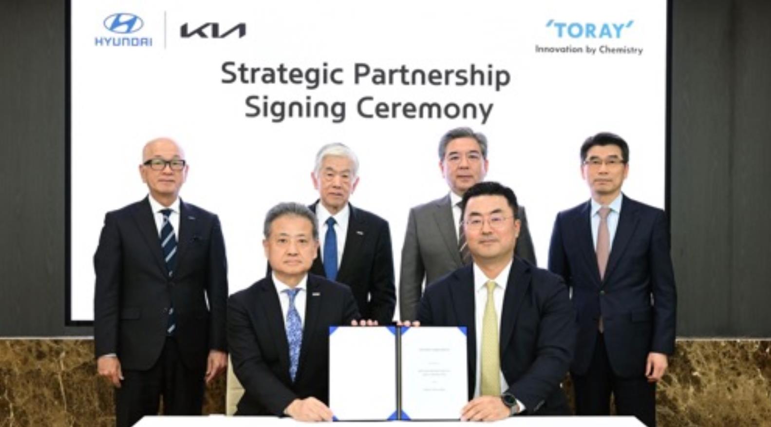 现代汽车集团与日本化学巨头东丽达成战略合作伙伴关系
